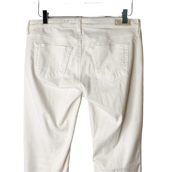 AG Adriano Goldschmied The Ballad Slim Boot Jeans Coastal Grandma White Size 29R - Picture 11 of 15